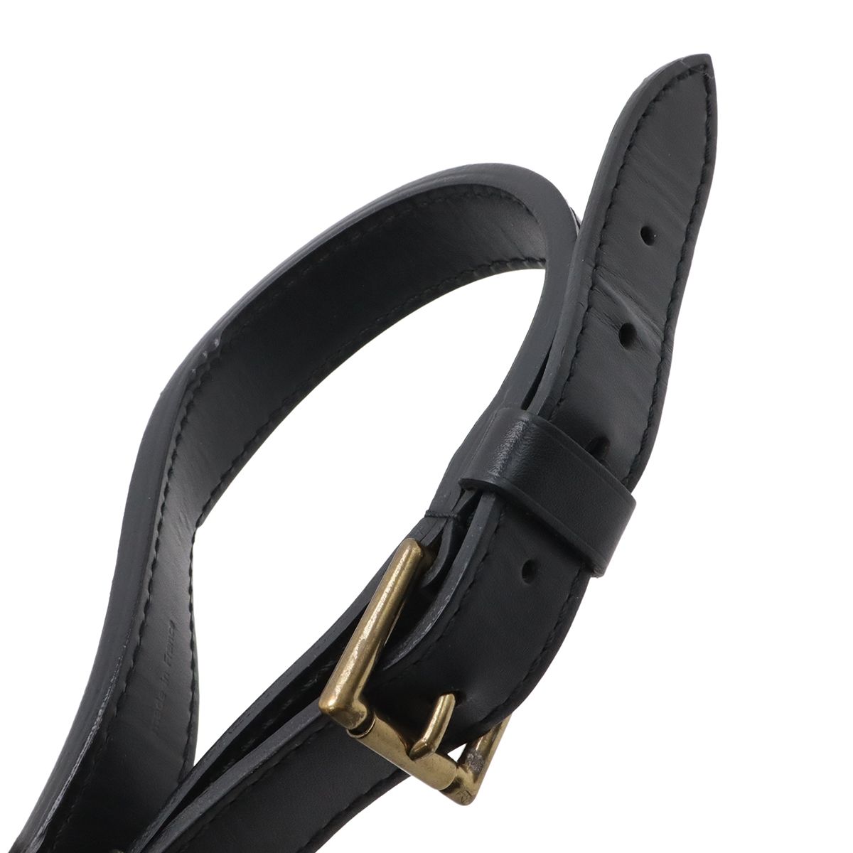 Louis Vuitton Epi Petit Noir Shoulder Bag Drawstring Black — view 5