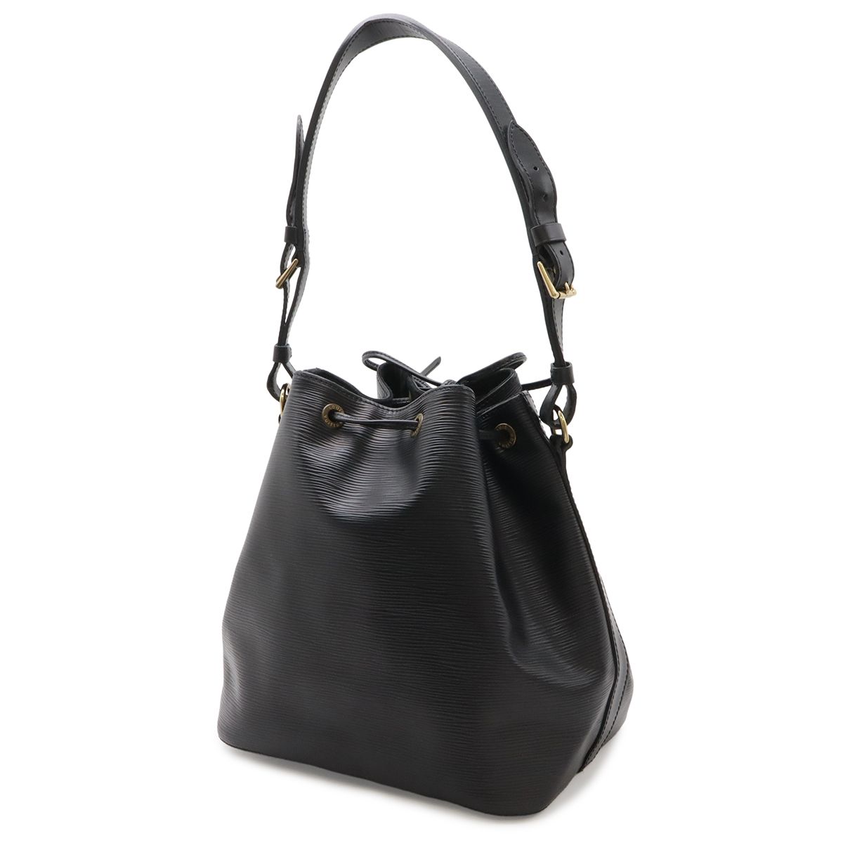 Louis Vuitton Epi Petit Noir Shoulder Bag Drawstring Black — view 2
