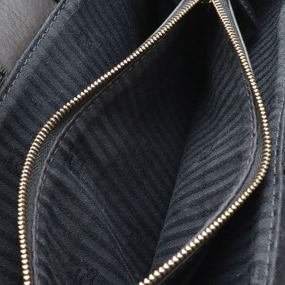 Fendi Petite Tote 2-Way Shoulder Bag Leather Black Gold — view 7