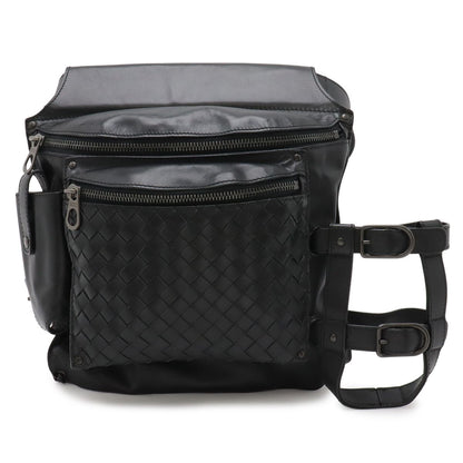 Bottega Veneta Intrecciato Waist Bag Leather Black