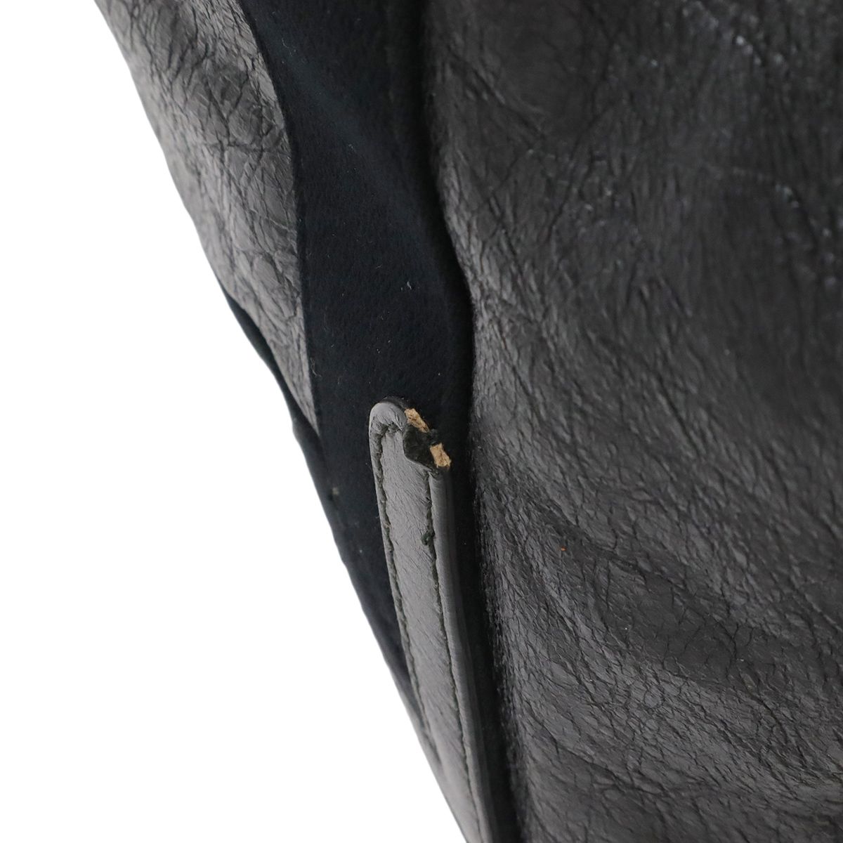 Balenciaga Navy Cabas S Logo Tote Leather Black — view 5