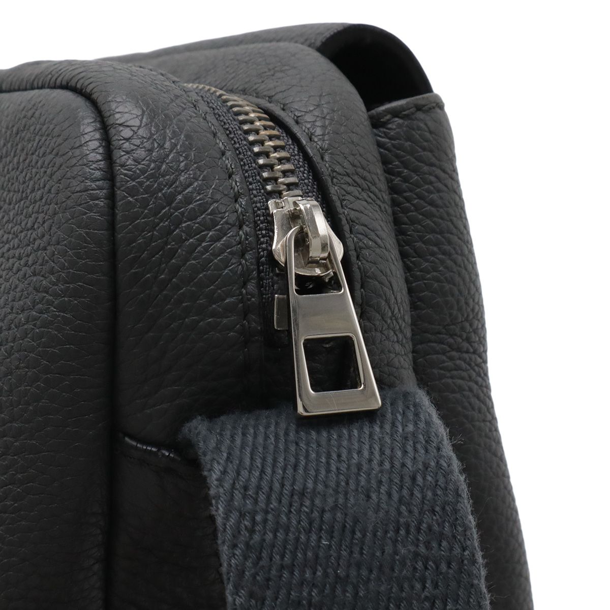 Loewe Anagram Military Messenger Bag XS Crossbody Leather Gray Silver — view 4
