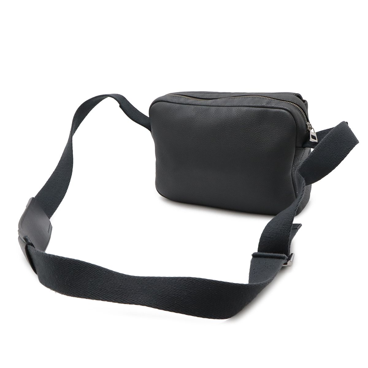 Loewe Anagram Military Messenger Bag XS Crossbody Leather Gray Silver — view 2