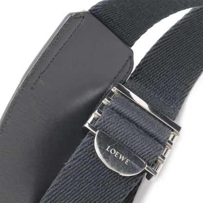 Loewe Anagram Military Messenger Bag XS Crossbody Leather Gray Silver — view 6
