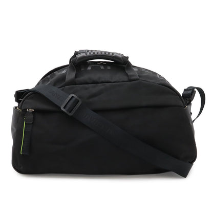 Chanel Sports Line CC Logo Boston Bag 2-Way Rubber Nylon Black Yellow