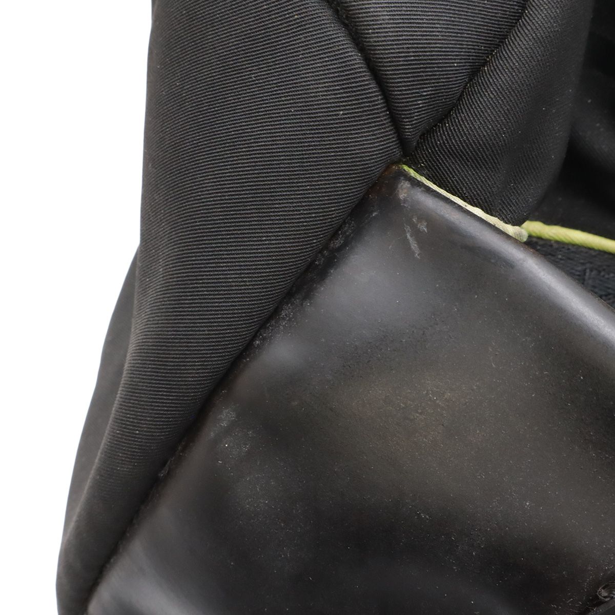 Chanel Sports Line CC Logo Boston Bag 2-Way Rubber Nylon Black Yellow — view 4