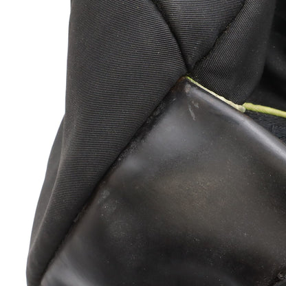 Chanel Sports Line CC Logo Boston Bag 2-Way Rubber Nylon Black Yellow — view 4