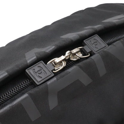 Chanel Sports Line CC Logo Boston Bag 2-Way Rubber Nylon Black Yellow — view 6