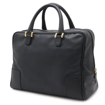 Loewe Amazona Anagram Boston Bag Leather Black Gold — view 2