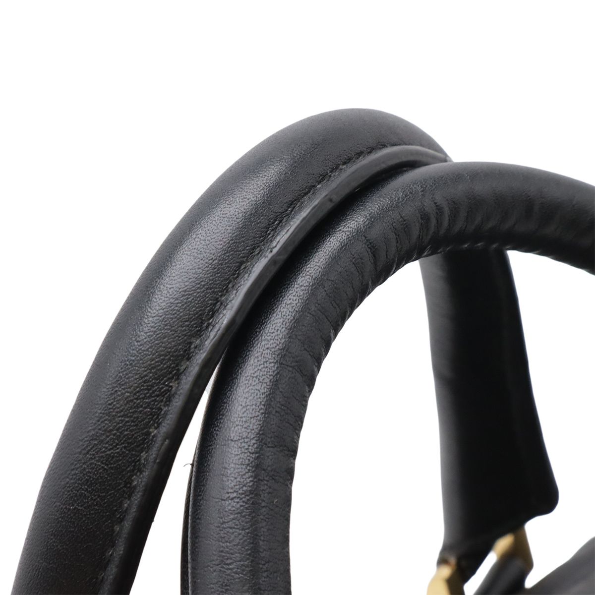 Loewe Amazona Anagram Boston Bag Leather Black Gold — view 6