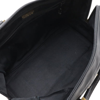Loewe Amazona Anagram Boston Bag Leather Black Gold — view 7