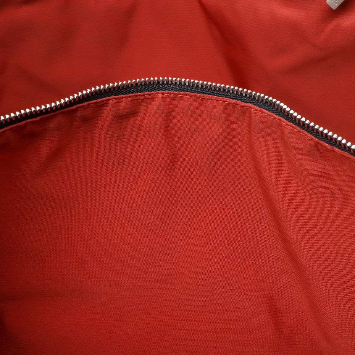 Chanel Vintage Travel Line Tote Shoulder Bag Nylon Black Red — view 8