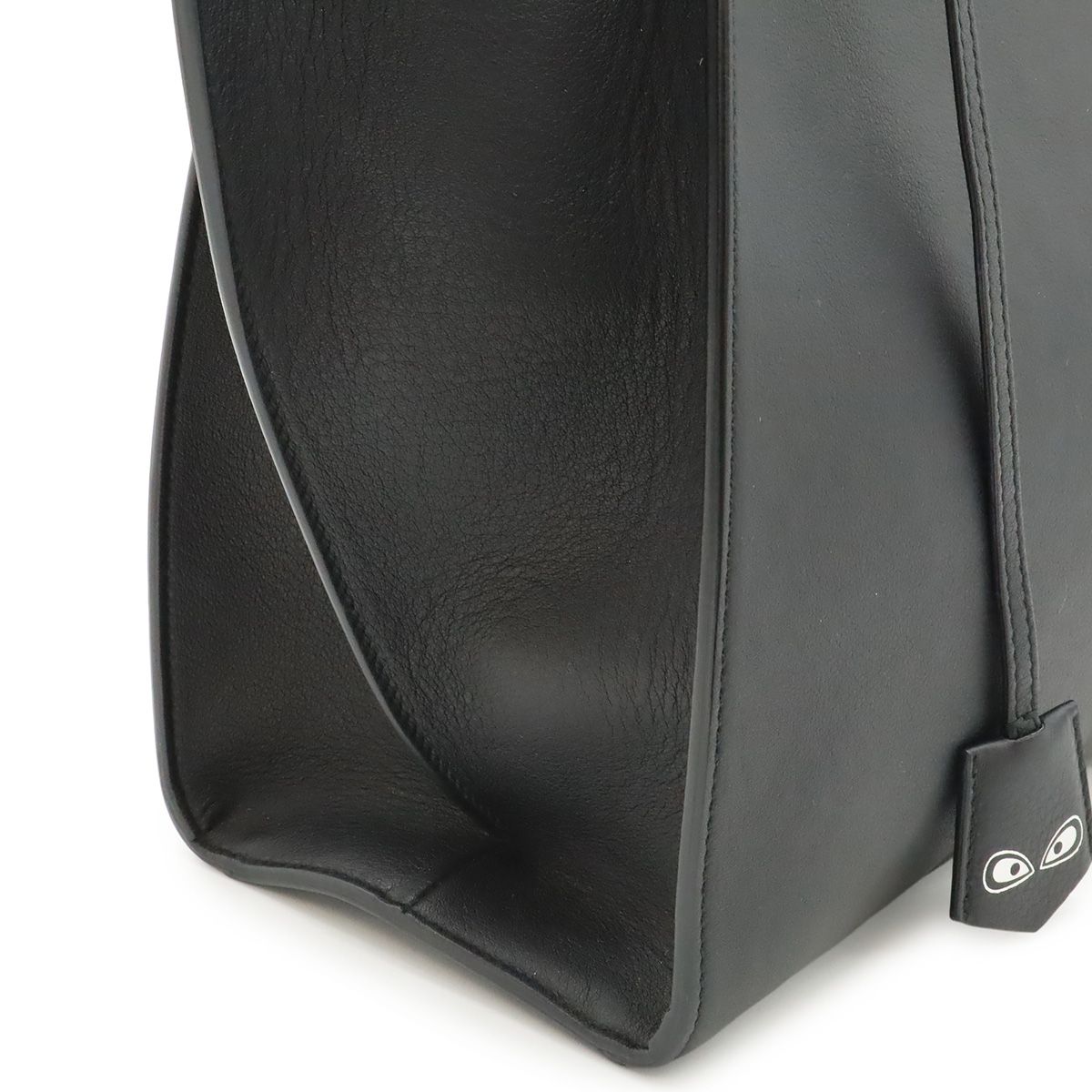 Fendi 2-Way Shoulder Bag Leather Black Silver — view 8