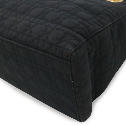 Dior Cannage Tote Nylon Black Gold — view 3