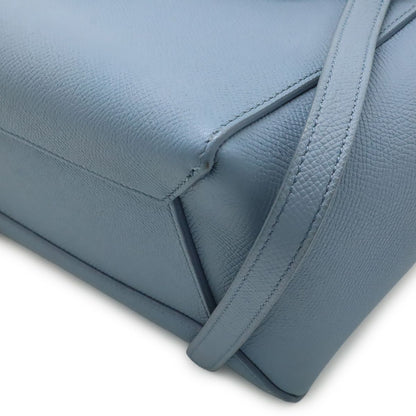 Celine Belt Bag Micro 2-Way Crossbody Leather Light Blue Silver — view 3