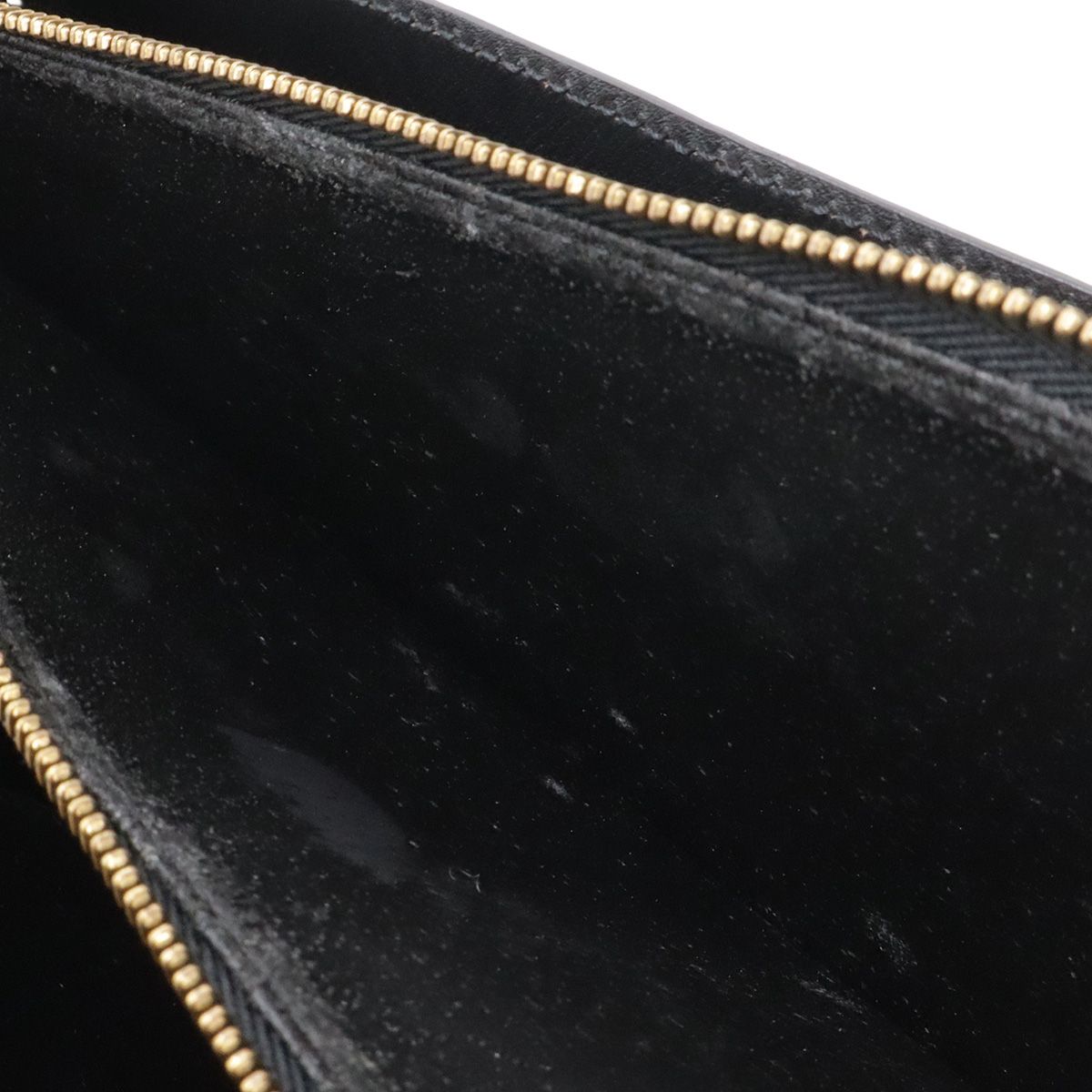 Louis Vuitton Epi Concorde Handbag Second Bag Leather Noir Black Gold — view 9