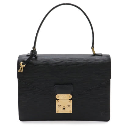 Louis Vuitton Epi Concorde Handbag Second Bag Leather Noir Black Gold