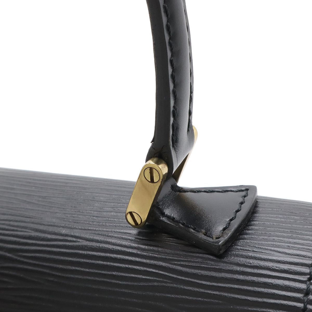 Louis Vuitton Epi Concorde Handbag Second Bag Leather Noir Black Gold — view 4