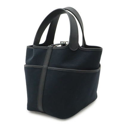 Hermes Picotin Lock PM Cargo Tote Toilego Elan Swift Leather Black Silver — view 2