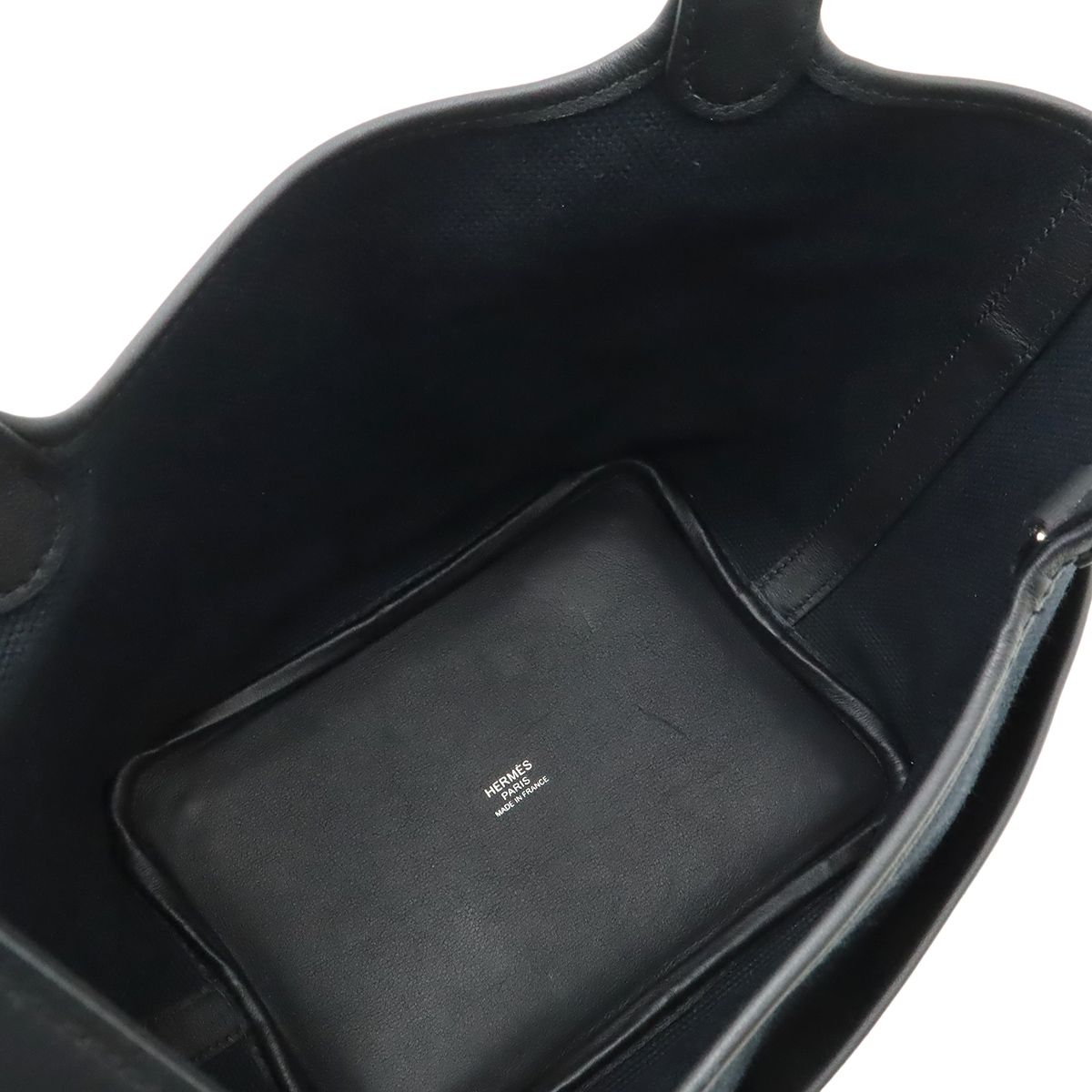 Hermes Picotin Lock PM Cargo Tote Toilego Elan Swift Leather Black Silver — view 5