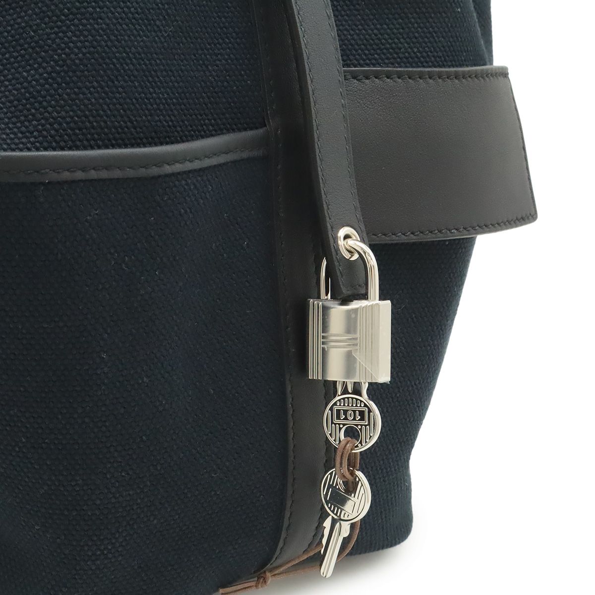 Hermes Picotin Lock PM Cargo Tote Toilego Elan Swift Leather Black Silver — view 6