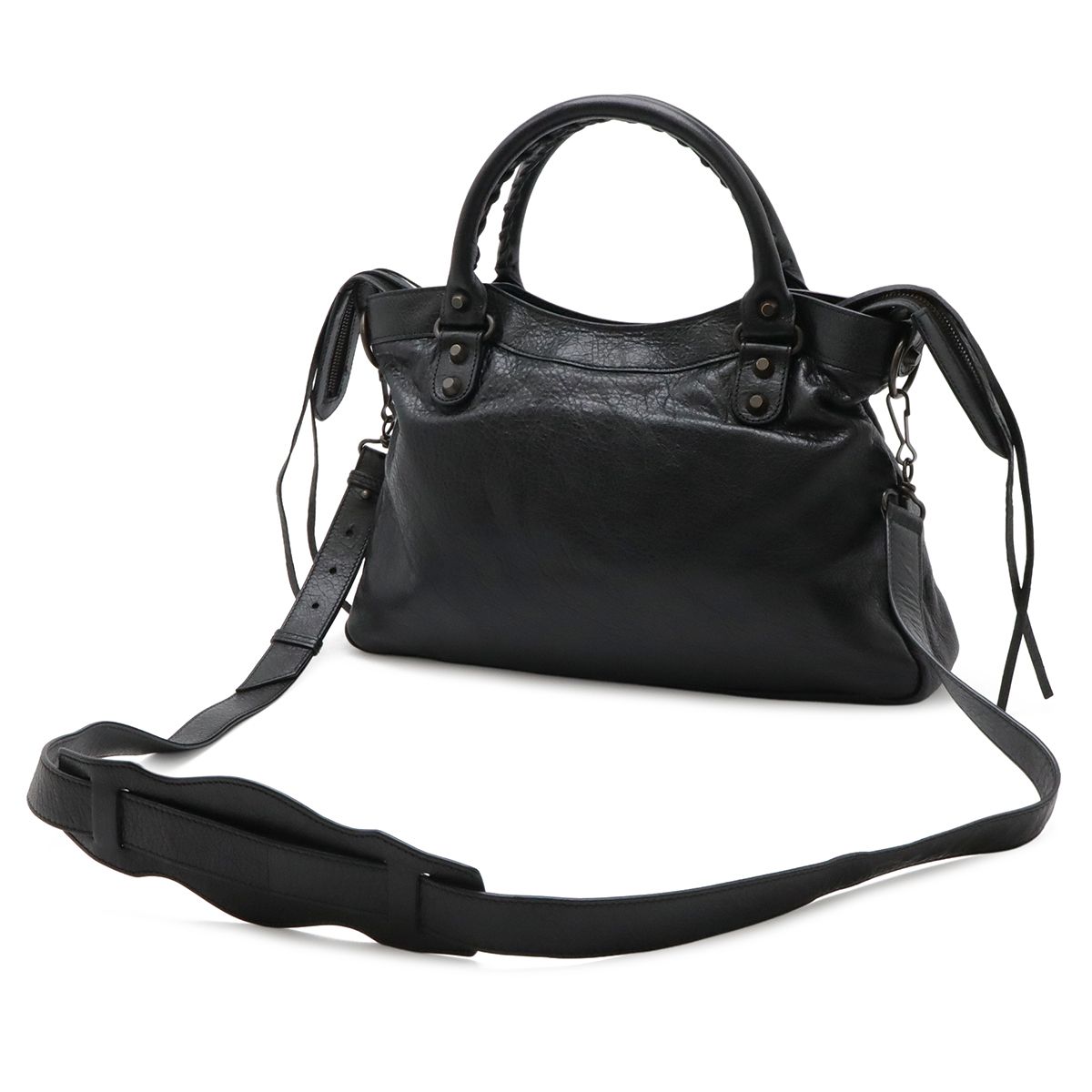 Balenciaga the Town Tote 2-Way Shoulder Bag Leather Black — view 2