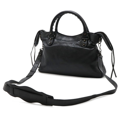 Balenciaga the Town Tote 2-Way Shoulder Bag Leather Black — view 2