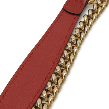 Gucci GG Blue Mus Supreme Chain Shoulder Bag Flower Pattern Beige Multicolor Red — view 5