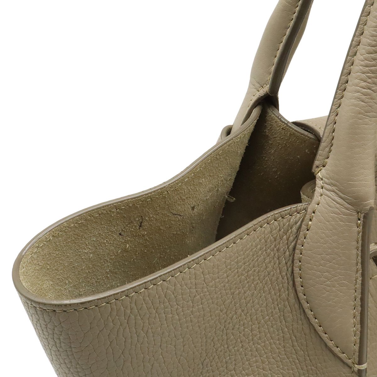 Celine Big Small 2-Way Shoulder Bag Crossbody Leather Gray Silver — view 7