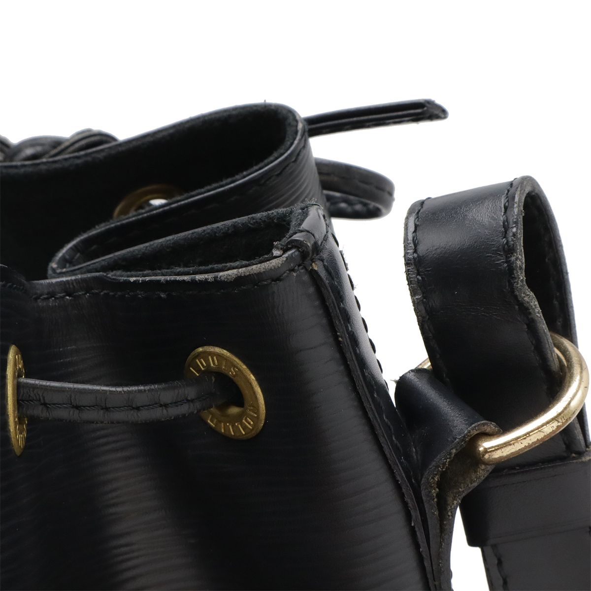 Louis Vuitton Epi Noe Shoulder Bag Drawstring Noir Black Gold — view 5