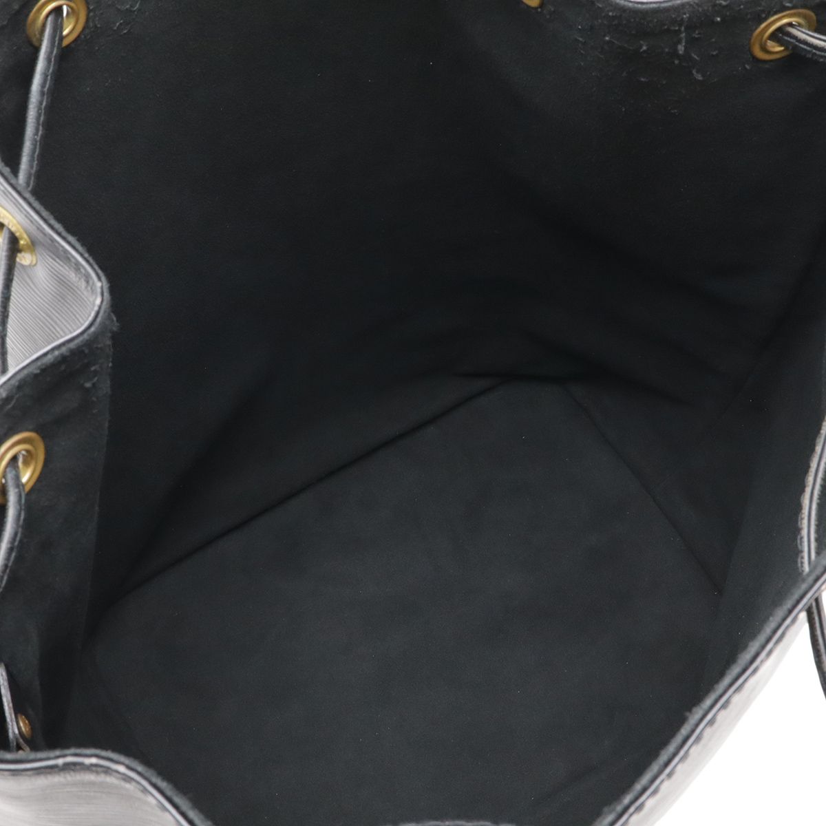Louis Vuitton Epi Noe Shoulder Bag Drawstring Noir Black Gold — view 8