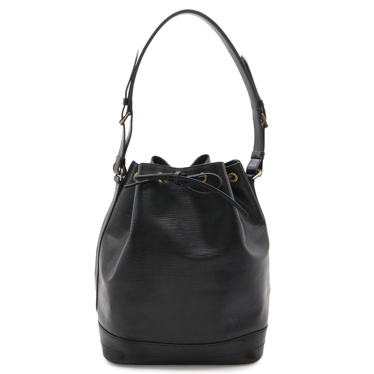 Louis Vuitton Epi Noe Shoulder Bag Drawstring Noir Black Gold