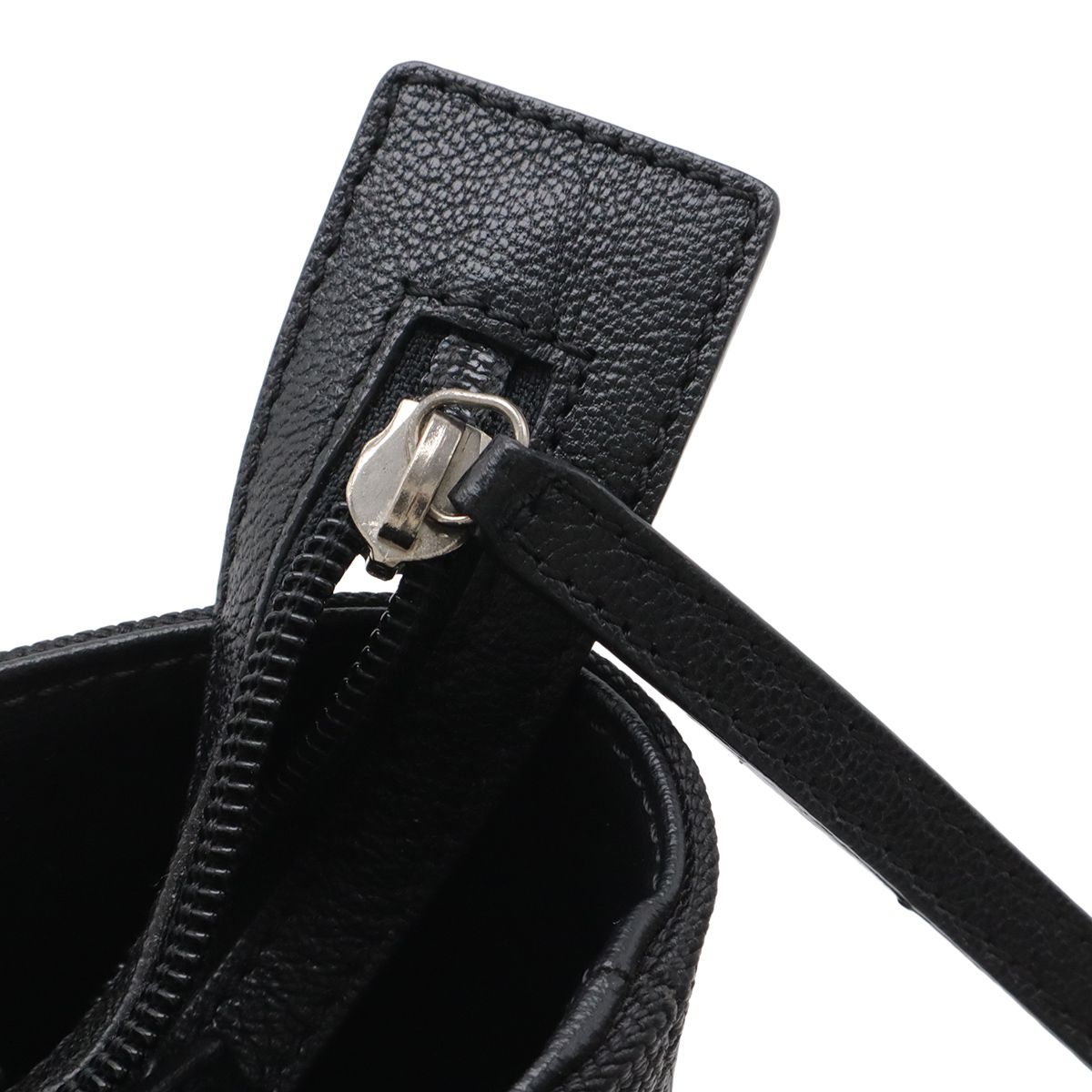 Chanel Paris Biarritz Tote PM Shoulder Bag Leather Black Silver — view 4
