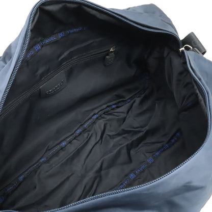 Chanel Sports Line CC Logo Messenger Bag Crossbody Quilted Nylon Navy Black — view 7