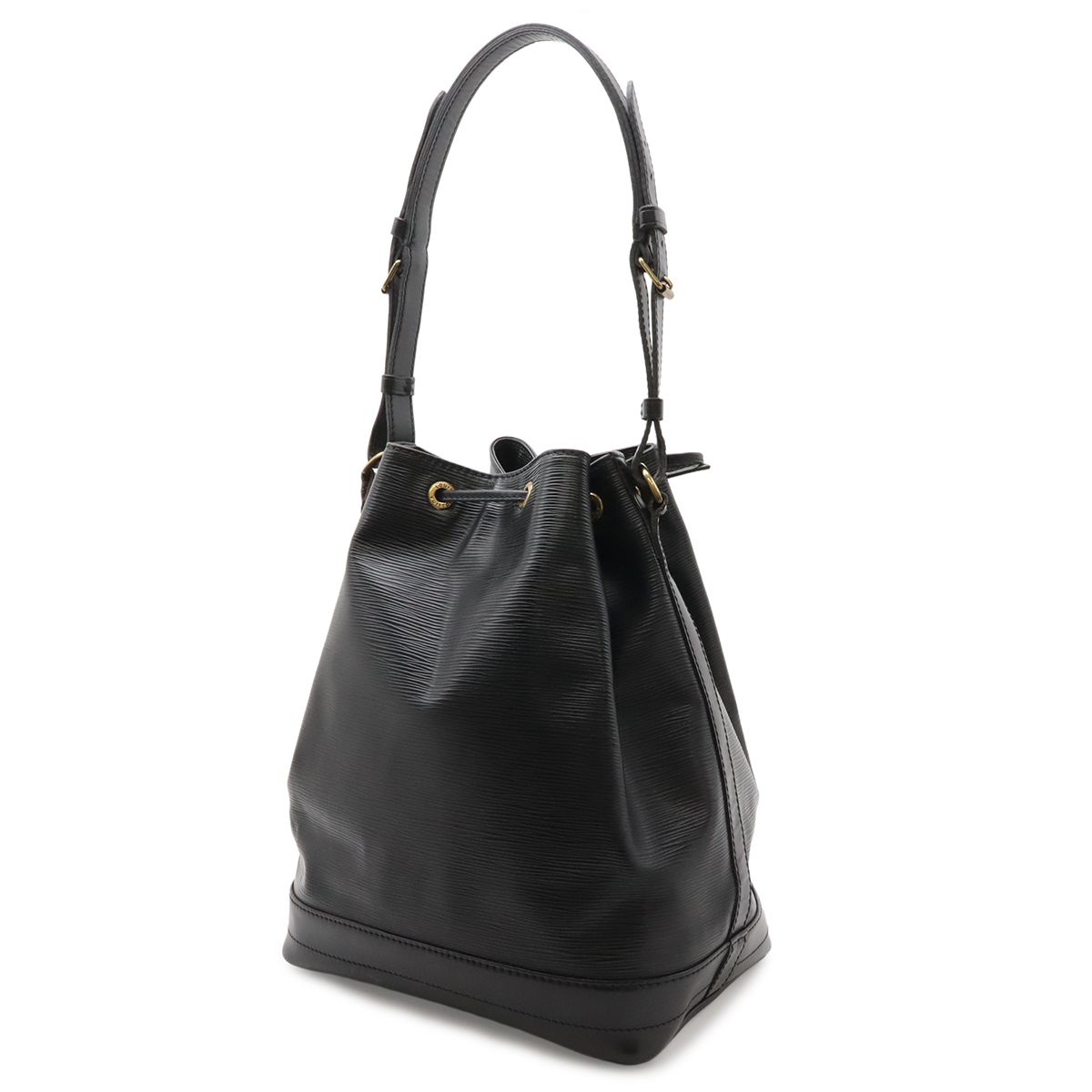 Louis Vuitton Epi Noe Shoulder Bag Drawstring Noir Black Gold — view 2