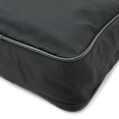 Prada Shoulder Bag Crossbody Nylon Leather Nero Black Silver — view 3