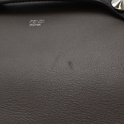 Fendi by the Way 2-Way Shoulder Bag Leather Gray Black Silver — view 4