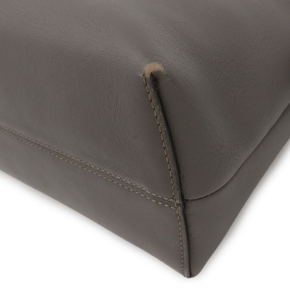 Fendi by the Way 2-Way Shoulder Bag Leather Gray Black Silver — view 3