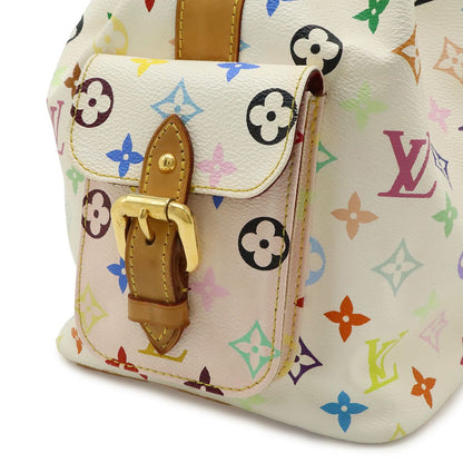 Louis Vuitton Monogram Multicolor Petit Noe Shoulder Bag Drawstring Blanc White — view 8