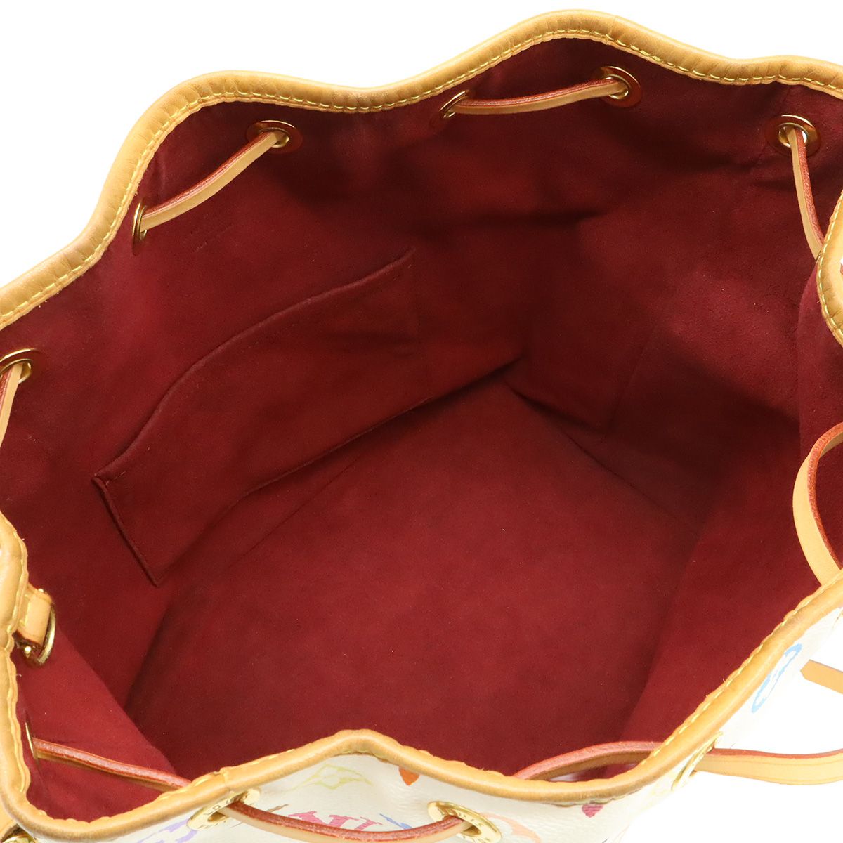 Louis Vuitton Monogram Multicolor Petit Noe Shoulder Bag Drawstring Blanc White — view 5