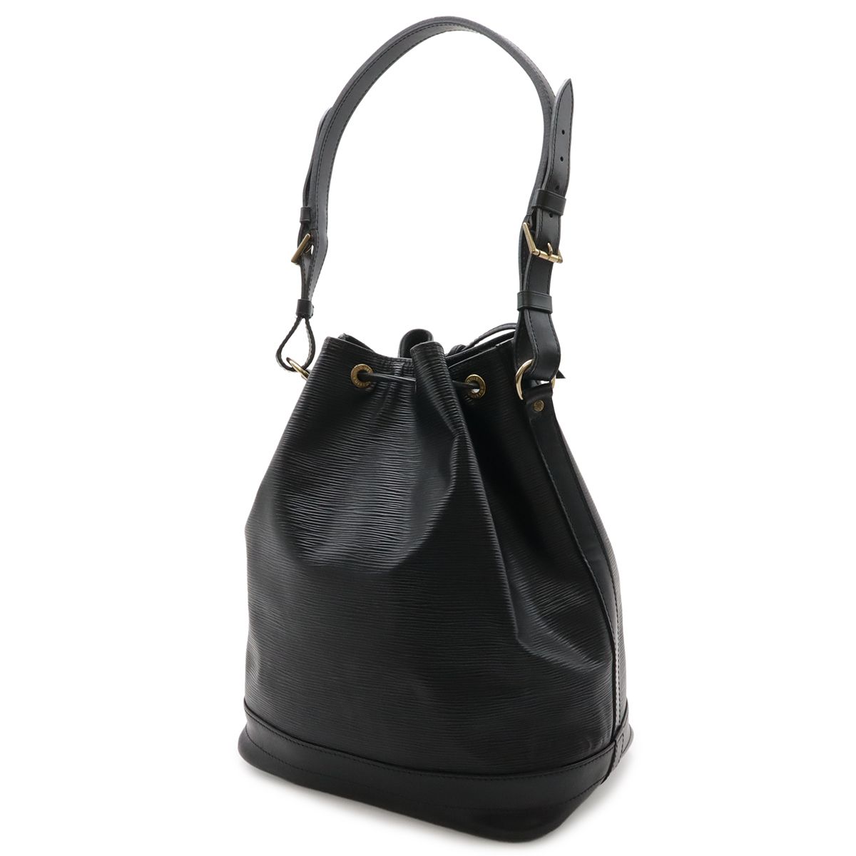 Louis Vuitton Epi Noe Shoulder Bag Drawstring Noir Black Gold — view 2