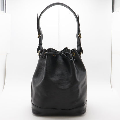 Louis Vuitton Epi Noe Shoulder Bag Drawstring Noir Black Gold