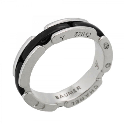 Chanel Ring Ultra Collection 18k White Gold Ceramic Black