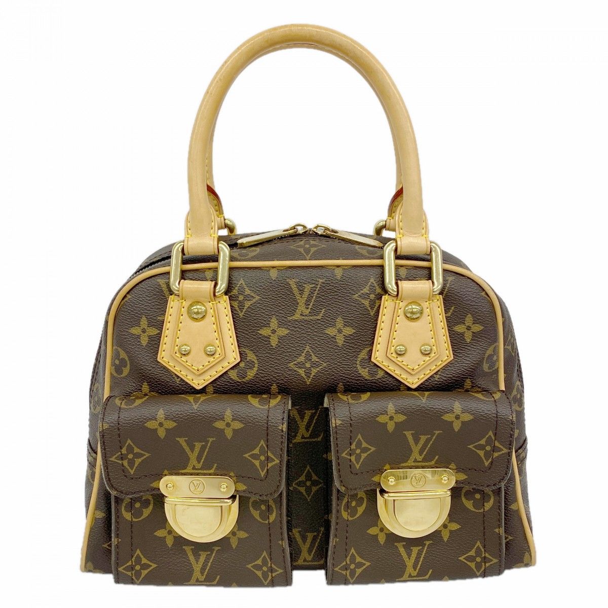 Louis Vuitton Handbag Monogram Manhattan PM Brown