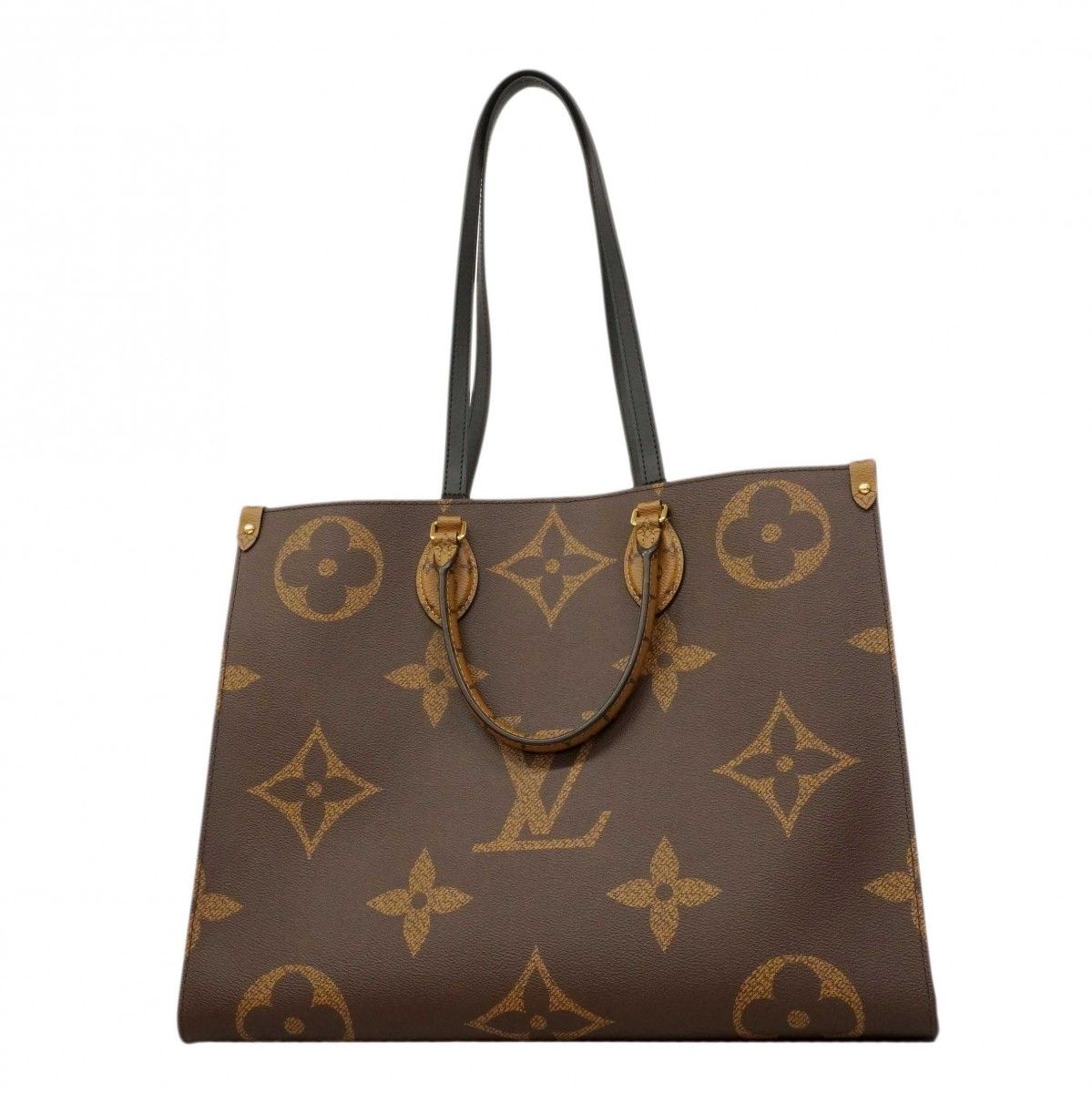 Louis Vuitton Tote Monogram Giant Reverse On The Go GM Brown 2-Way