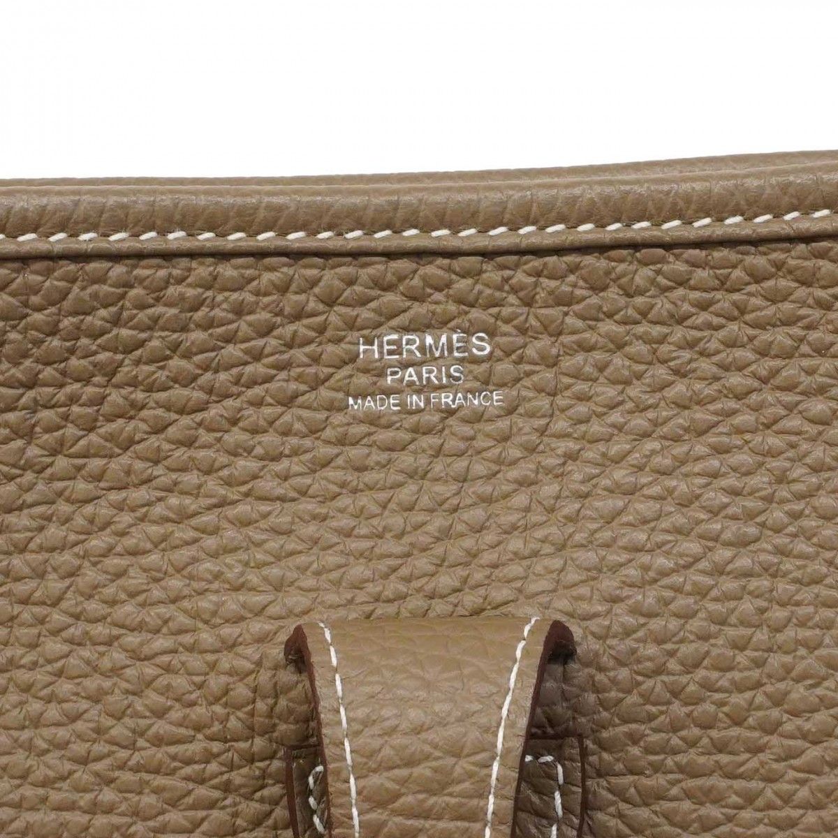 Hermes Shoulder Bag Evelyne Taurillon Clemence Etoupe — view 5
