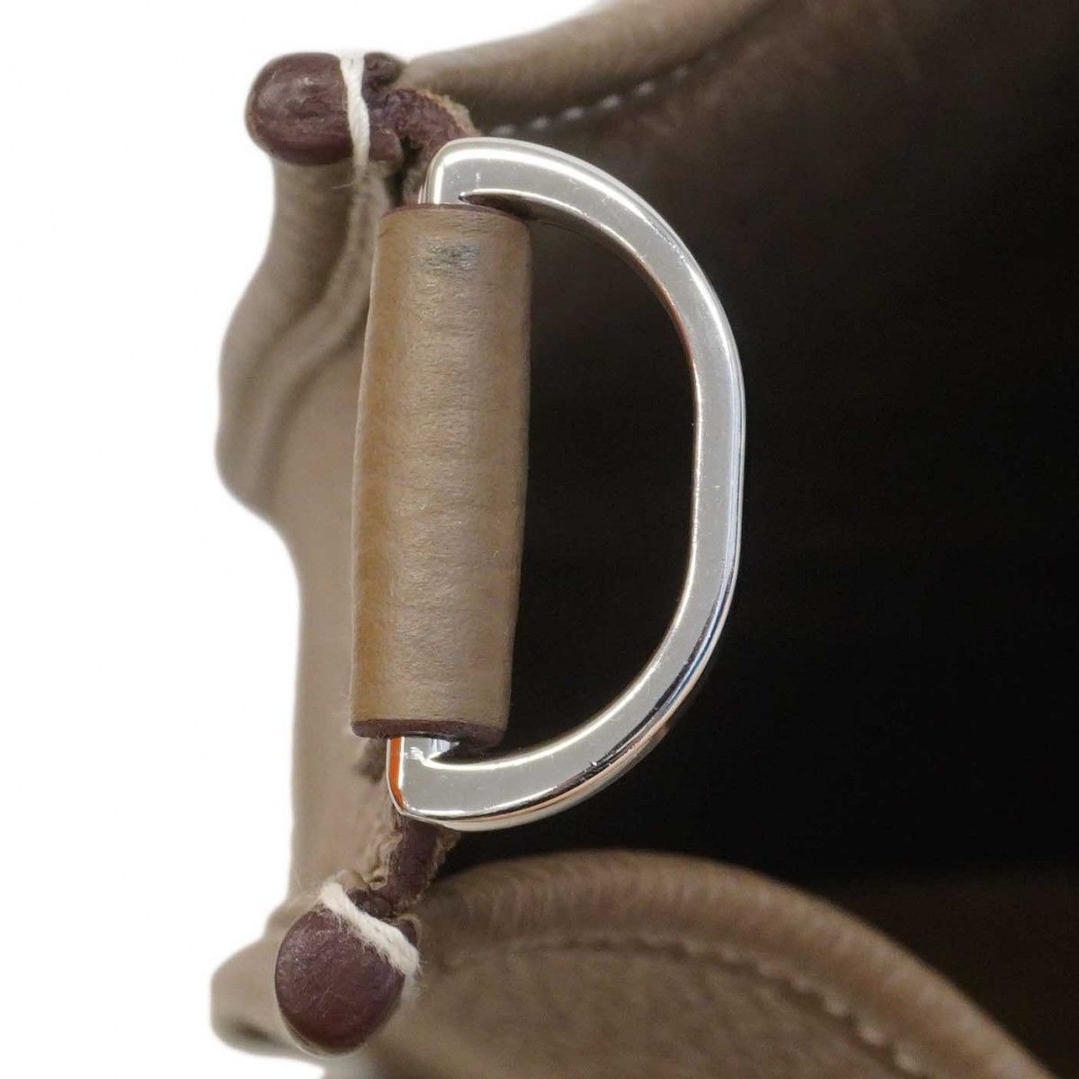 Hermes Shoulder Bag Evelyne Taurillon Clemence Etoupe — view 8