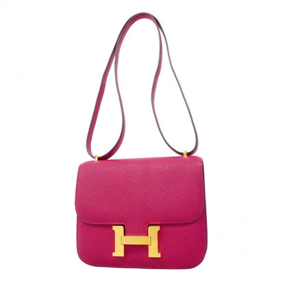 Hermes Shoulder Bag Constance 18 Chevre Misor Flambois Gold
