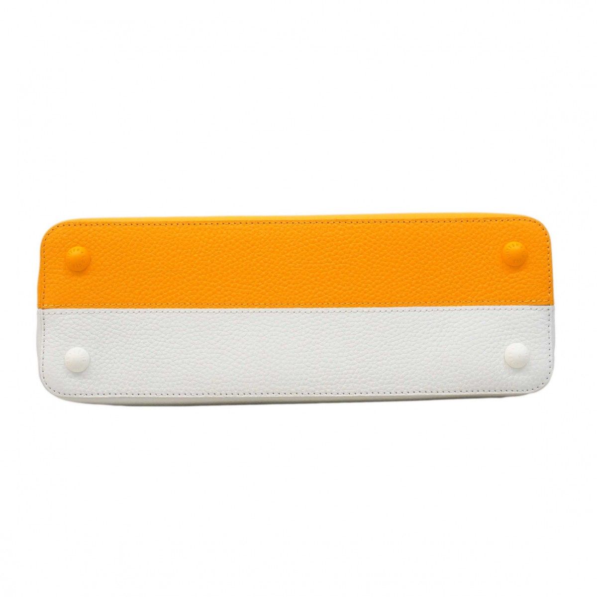 Louis Vuitton Handbag Taurillon Capucines MM Yellow Daniel Buren — view 3