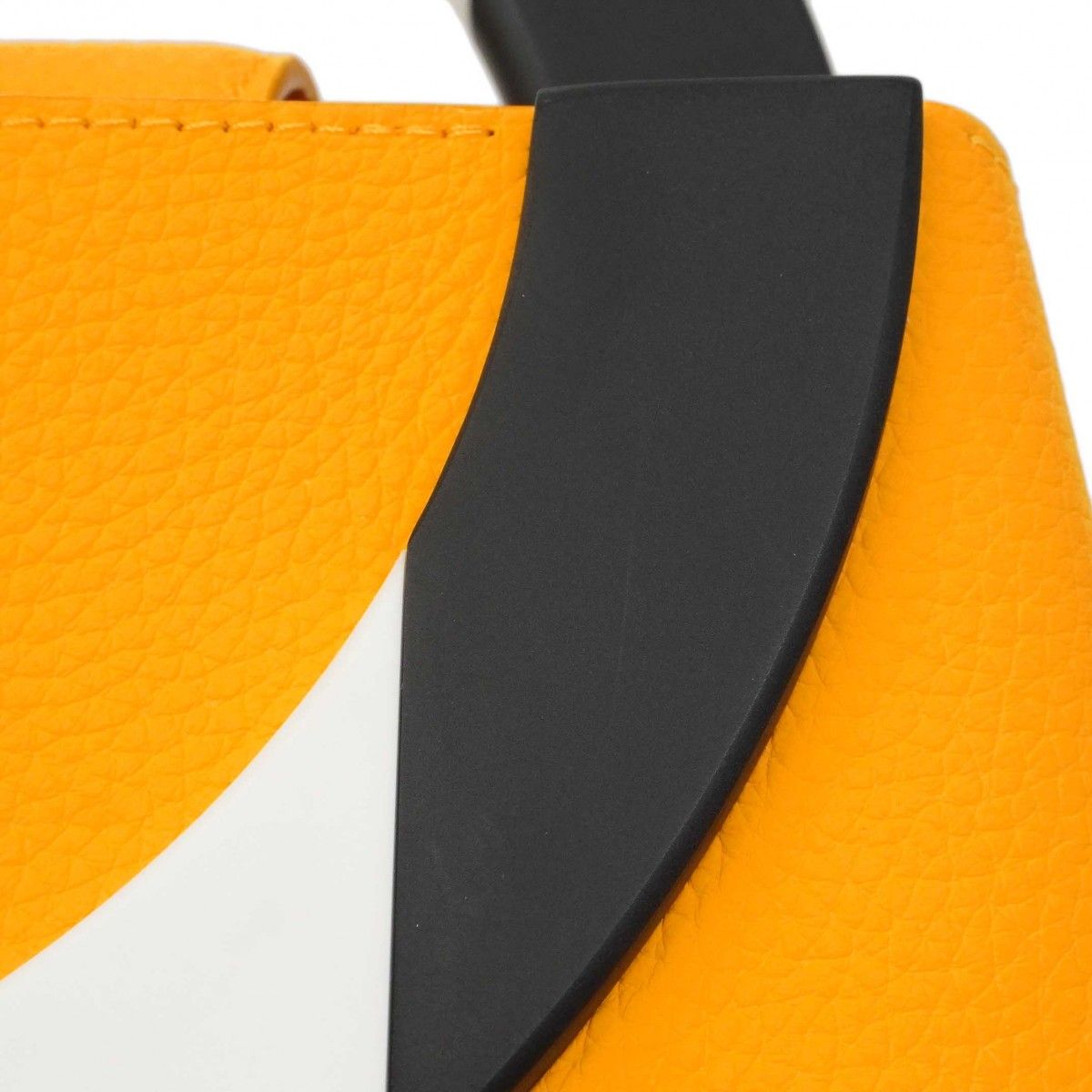 Louis Vuitton Handbag Taurillon Capucines MM Yellow Daniel Buren — view 9